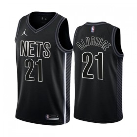 Camiseta Hombre NBA Brooklyn Nets Lamarcus Aldridge 21 2022-23 Statement Edition Negro Swingman